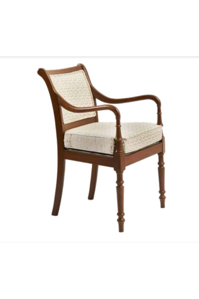 BENGİ TİCARET Sandalye 198742 Zus2161 Kayın Ayak Model Kayın Retro Ayak Ceviz Renk El Yapım