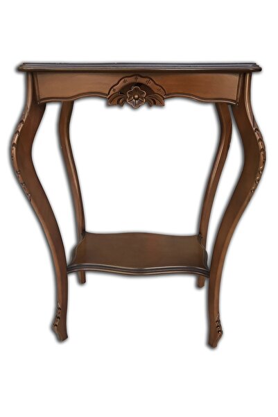 BENGİ TİCARET Fiskos 13829 Çiçeklik Oyma Model Parlak Kaplama Kayın tabla aya...