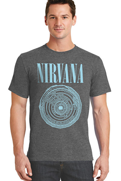 ROCKANDROLL Circle Circle Nirvana muška majica kratkih rukava antracit boje