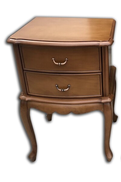 Ankara Mobilya Komodin 1204 Aslan Kayın Aslan Ayak Bombe Çekm Parlak Ceviz Boya Eskitme El Yapım