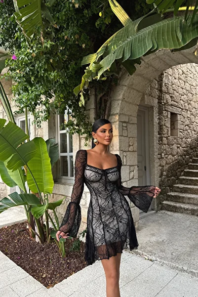 VibeGaia Rochie Mini Dantela