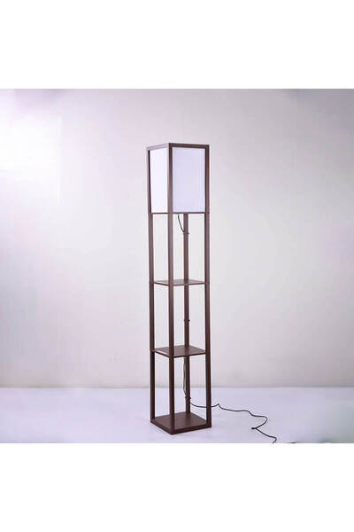 Homelux Cubes Floor Lamp, 26x26x160 Cm, E27, 40 W, Mdf/textile, Wenge