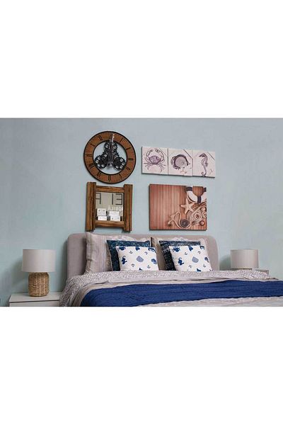 Homelux Set 3 Panza Animale Marine, 30x30 Cm
