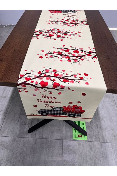 tarzınısec Valentine's Day Patterned Runner 40 X 140