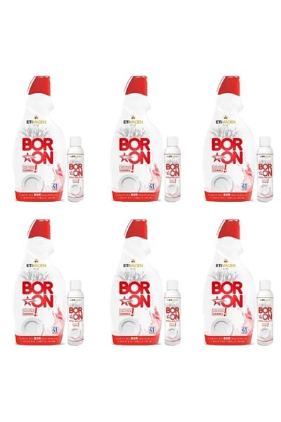 Boron 6 Pieces Dishwasher Detergent and Rinse Aid - 41*6 Wash