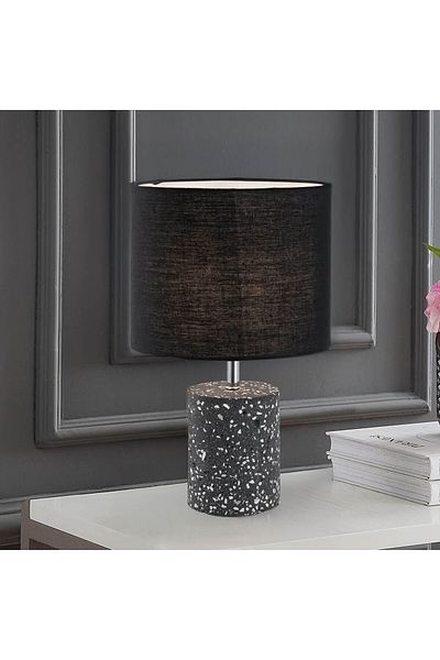 In House Mars Table Lamp - Terrazzo - 30 x 33 cm - Black & Grey