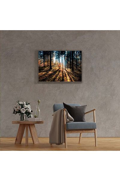 Homelux Pânză 79,5x109 Cm, Apus de Toamnă, Sticlă