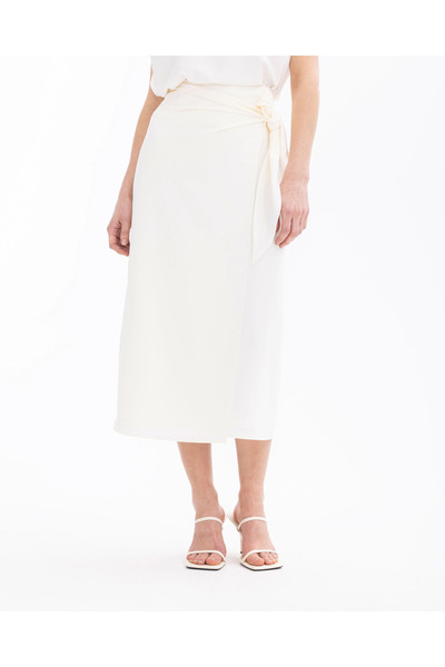 SEÇİL Kuşaklı Kruvaze Dar Form Etek