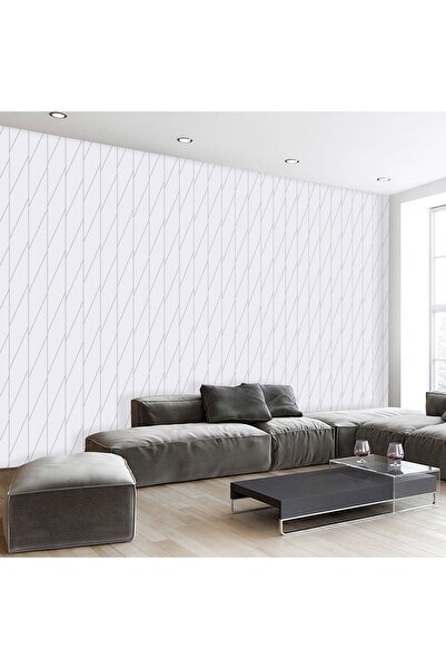 dreamwall Dijital Baskılı Modern Çizgi Desenli Duvar Kağıdı-Sade Desenli Duva...