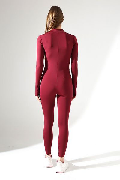 Zula Moda Women's Long Lycra Long Leggings Jumpsuit - Sports & Casual Jumpsuit