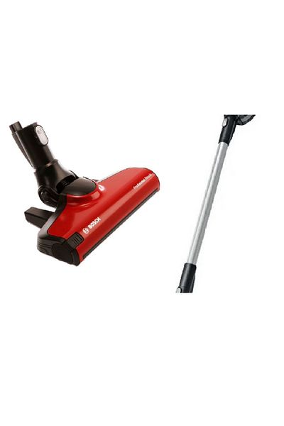 Bosch Unlimited Proanimal Serie 6 Chargeable Vacuum Cleaner Head Red Color and Pipe Set of 2