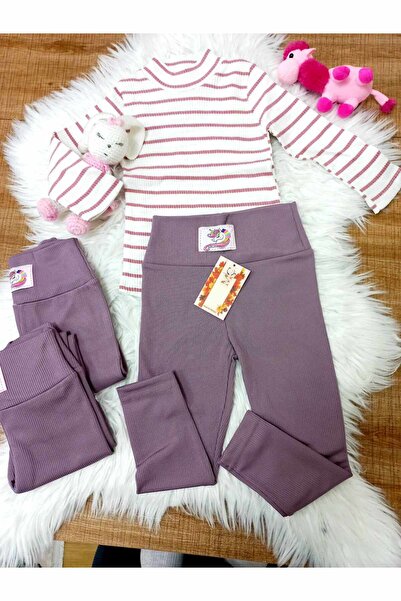 Beni Giy Kız Çocuk Taytlı Takım  Sweat -Tayt Takım Çocuk Alt Üst Takım