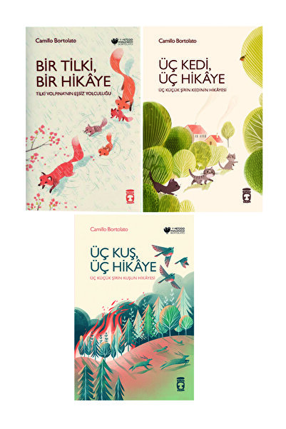 Timaş Çocuk 3. ve 4. Sınıf Okuma Seti 3 Kitap Bir Tilki Bir Hikaye-Üç Kuş Üç ...