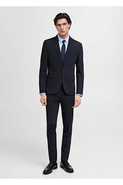 MANGO Man Stretch υφασμάτινο σακάκι blazer super slim fit