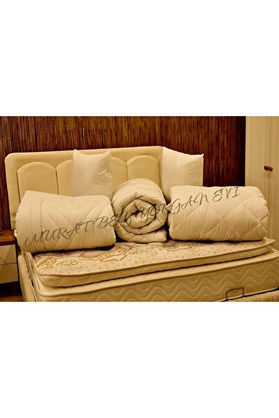 MURAT BEY YORGAN EVİ Tek Kişilik Merinos Kuzu Yünü Yorgan (%100 SAF MERİNOS KUZU YÜNÜ) 160 X 220 Cm Ebat, 3000 gram