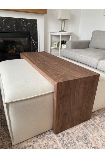 Sinem Şahin Mimarlık Puflu Kare Orta Sehpa