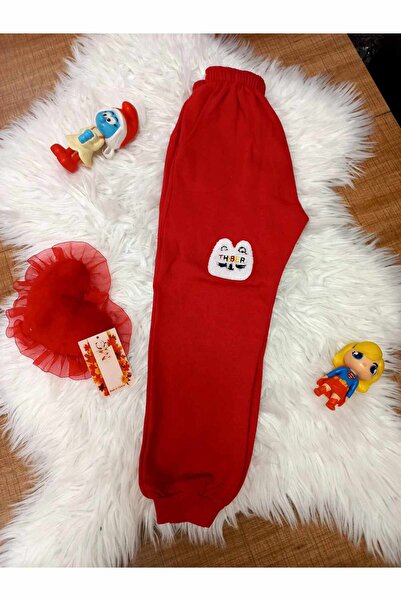 Keskincan Çocuk Eşofman Altı Erkek-Kız Çocuk Kırmızı Eşofman 3-7