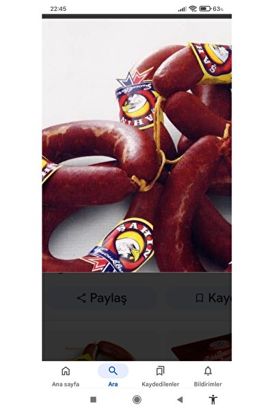 Şahin Dilmepastırma 500gr Kangal Sucuk 500gr