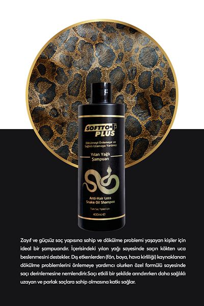 Softto Plus Snake Oil Shampoo for Damaged Hair Damaged by Processing