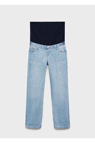 MANGO Woman Egyenes szabású kismama farmernadrág