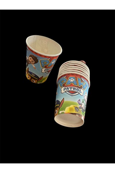 partideyince Paw Petrol Paw Patrol Paw Patrol Tabak Bardak Çatal Set 8 Kişilik