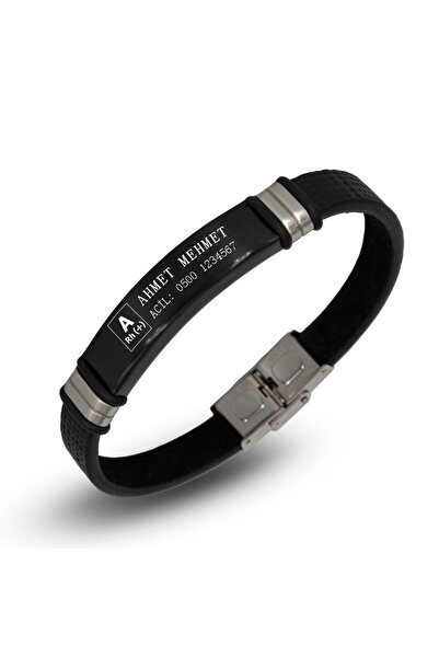 Bd Tıbbi Bileklik - Sağlık Bilgisi Bilekliği - Acil Bilgisi - Kan Grubu - Ort...