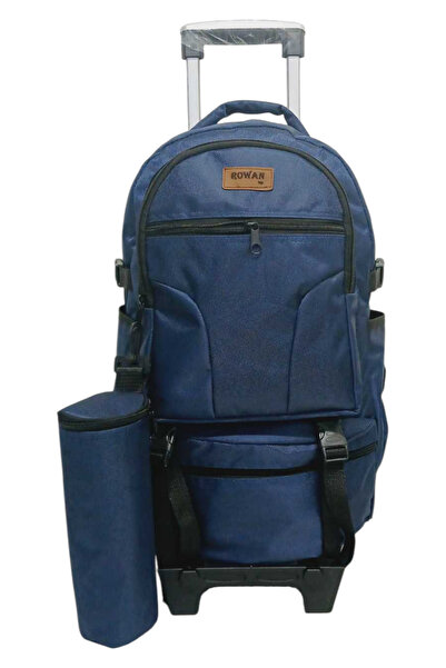 ROWAN ÇANTA 2-ступенева термосумка на колесах з ручкою, синя, розмір кабіни, портативна дорожня сумка