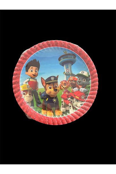 partideyince Paw Petrol Paw Patrol Paw Patrol Plate Cup Fork Set for 8 People