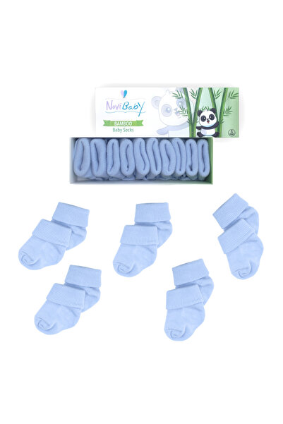 Novibaby جوارب للأطفال حديثي الولادة من الخيزران مكونة من 5 قطع، جوارب للأطفا...