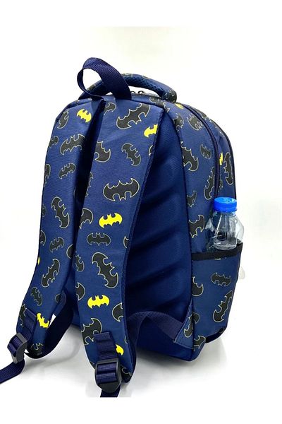 Alanç Gift Rucsac de lux pentru școală primară pentru nutriție și stilou pentru băieți - model liliac, culoare bleumarin, suport pentru spate