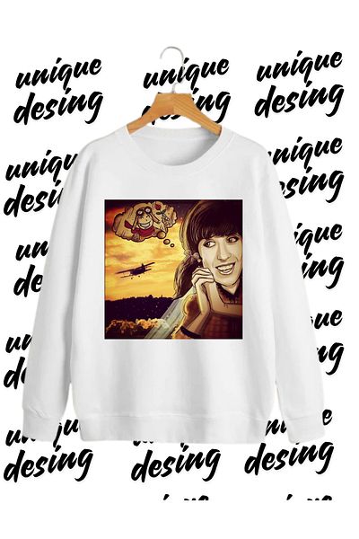 UNIQUE DESIGN Vecihi Patterned Sweatshirt - Couple Combination Set