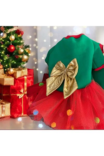 PetiliDünya Christmas Outfit - Christmas Dress for Dog and Cat