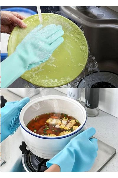 Asef Hediye Magic Dishwashing Glove - Kitchen and Bathroom Cleaning Brush, Auto Home Business Practical