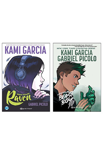 Epsilon Yayınevi Teen Titans Raven + Teen Titans Beast Boy /Kami Garcia Gabri...
