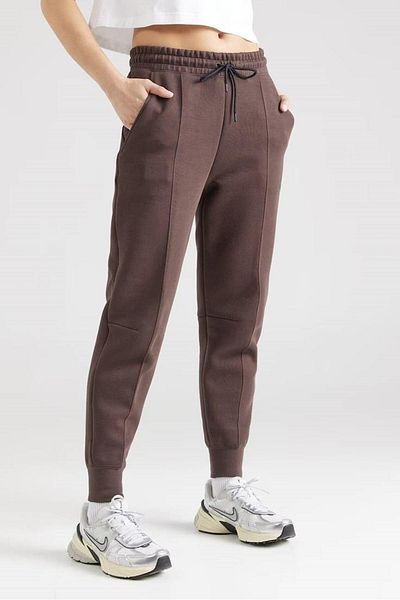 Nike Tech Fleece Mid Rise Jogger Women's Sweatpants - Brown & Brown