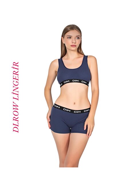 DLROW Set bustieră cu nervuri pentru damă