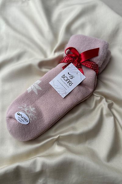 novon Premium κάλτσες με λεπτομέρεια Snowflake και Fleece εσωτερικά