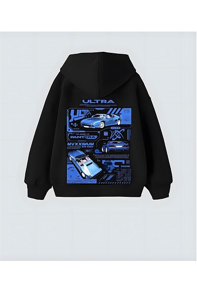 Aesthia Pantera Maximum Speed Design Unisex Oversize Hooded Hoodie Sweatshirt