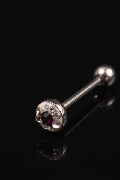 depozoom Cerrahi Çelik  Dil Piercingi  Dayanıklı ve Anti Bakteriyel Hassas Ci...