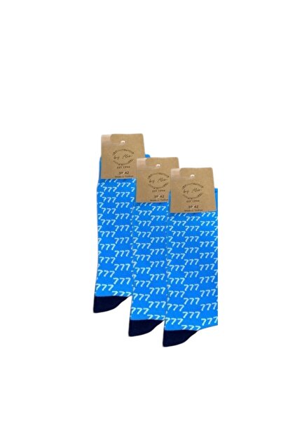By Alem 3 Adet 'boing 777 ' Desenli Çorap