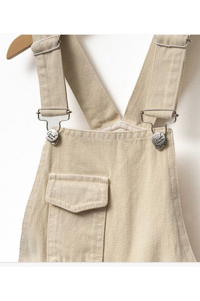 Ufuk Çizgisi Unisex 6-8 Year Old Pocket Detail Raw Salopette