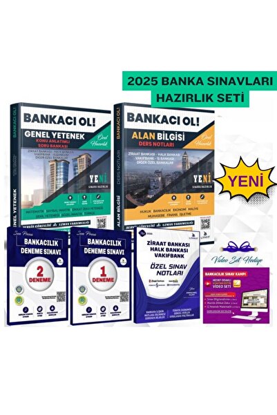 Liyakat Yayınları BANKACI OL FUL SINAV SETİ-ALAN BİLGİSİ+GENEL YETENEK+MANTIK...