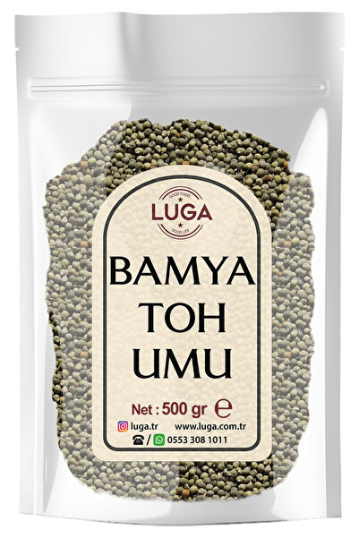 Luga Bamya Tohumu 500 gr - Yenilebilir, ilaçsız, Elenmiş, Yeni Mahsül, Işınla...