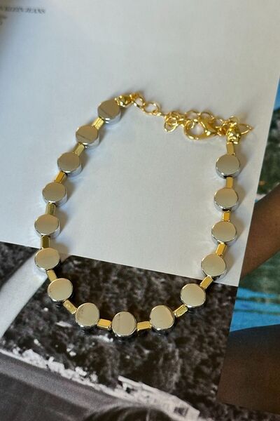 Trendy Butik Gümüş Renkli Daire Bileklik