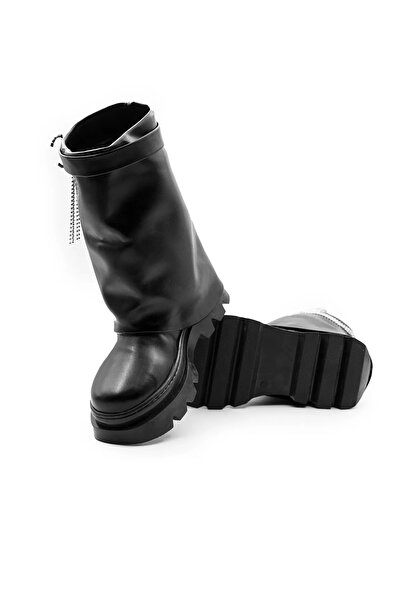 Şahnur Kız Çocuk Suya Dayanıklı Kışlık Tüylü İç Astarlı Bot Ayakkabı MSFK3391