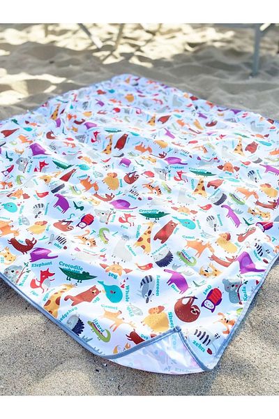 yorni Zoo Ekoteks - 145X180Cm Waterproof Beach Cover, 100 Certified