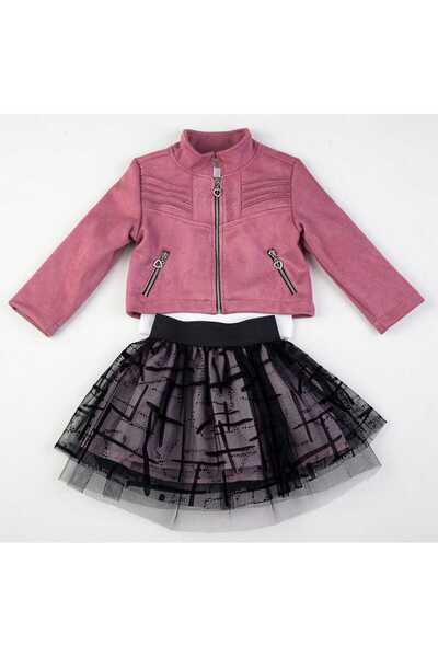 pinoriaaa Ceket etek penye kız çoçuğu takım 2.3.4.5 yaş özel tasarım