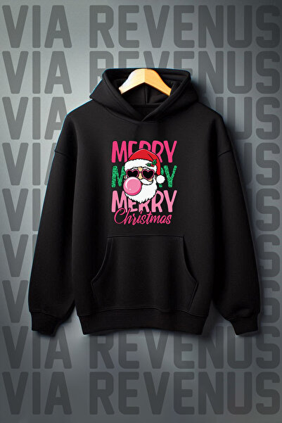 Vordevia Srećan Božić Štampano Novogodišnji poklon Sa kapuljačom Dukserica