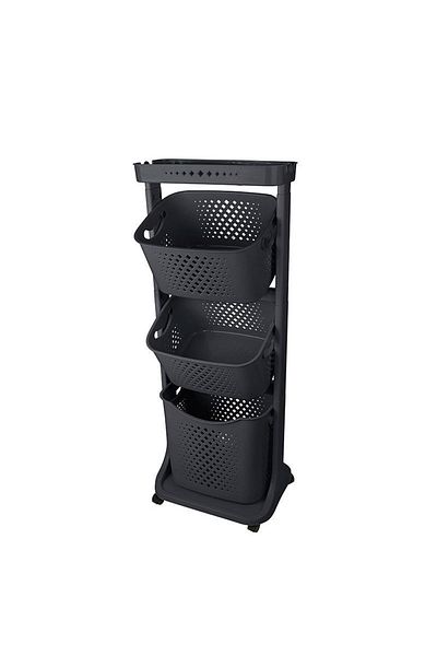 Myend 3-Tier Meticulous Organizer - Multi-Purpose Bathroom Kitchen Organizer with Wheels No4