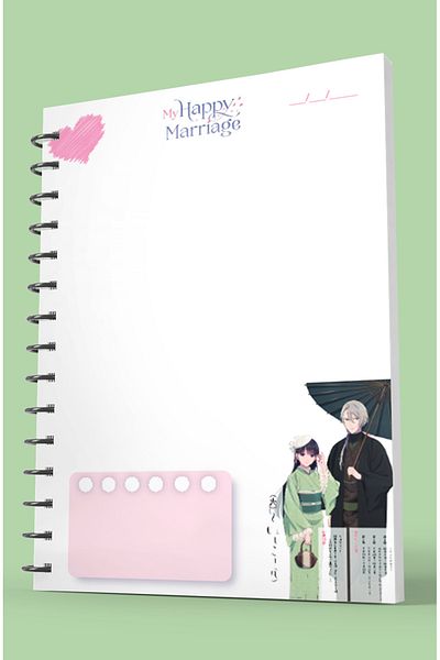 nihonwosekai My Happy Marriage Shoujo Anime A5 Boy 50 Sheets Spiral Notebook